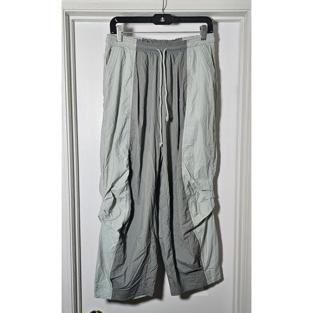 NWT Anthropologie Daily Practice Parachute Pants Size Small Petite Mint Green